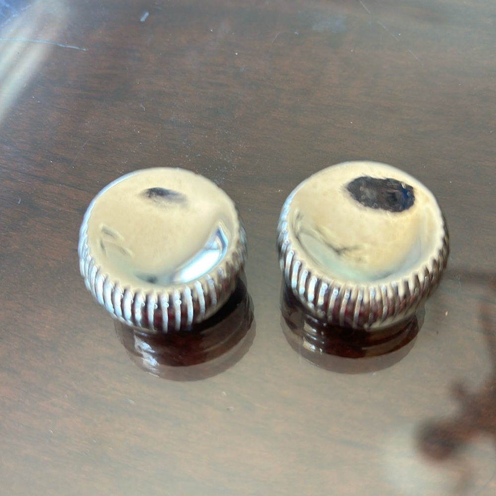 Silver round Clip-on Earrings
